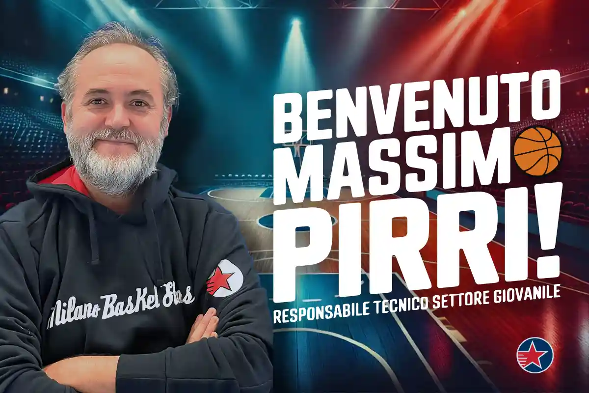 Massimo Pirri, nuovo Responsabile Tecnico del Settore Giovanile della Milano Basket Stars.